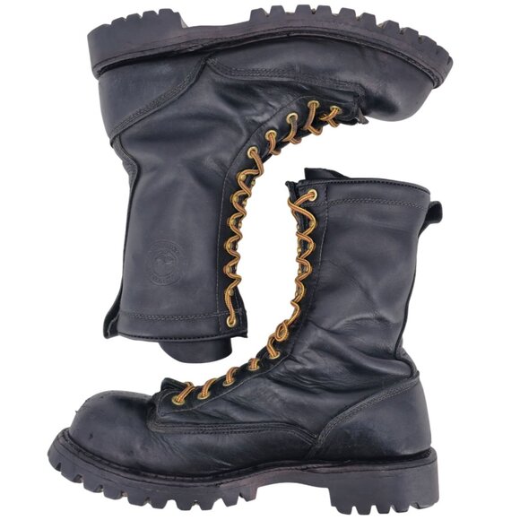 White's Hathorn Boots Men 10.5 Black Leather Work Boots USA Explorer Firefighter - Picture 5 of 16